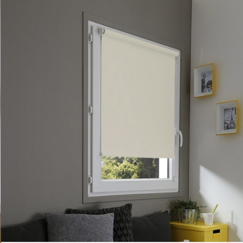 Store enrouleur occultant sans percer - Beige