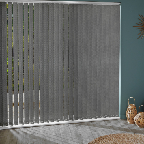 Lot de 5 lamelles verticales 89mm tissées pour store californien