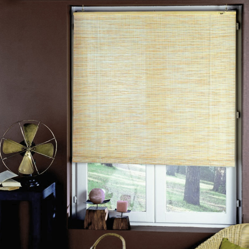 Roll'up bambou brut fins rondins pour intérieur