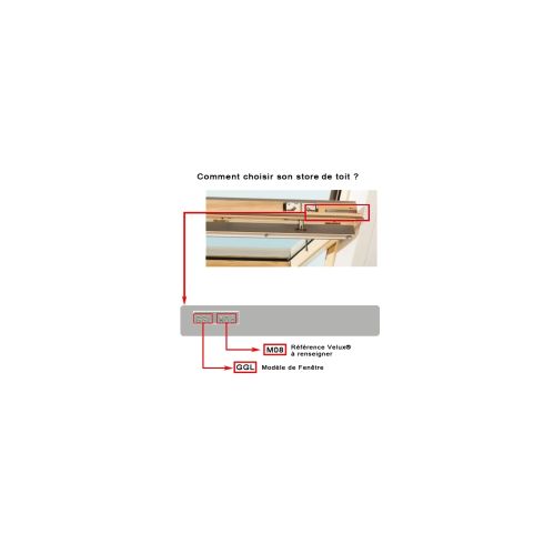 Store de toit occultant cadre alu compatible VELUX® K