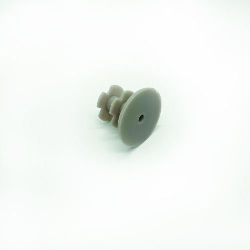 Embout de barre de lestage taupe pour store enrouleur jour nuit