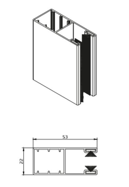 Plate - 53x22 mm
