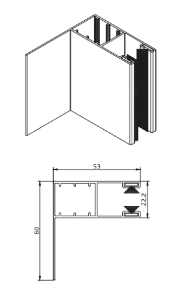 L - 53x60 mm